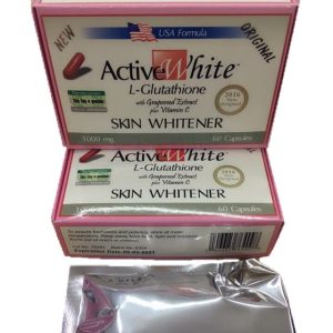 Active White L-Glutathione Skin Whitener (1,000 mg) – 60 capsules